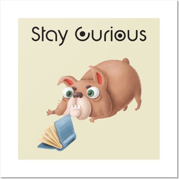 Stay curious Wall Art by Athikan